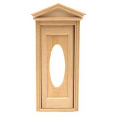 HWH6002 1/2 inch scale Victorian Oval door by Houseworks 