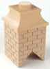 HW2408 Wood Brick Chimney by Houseworks