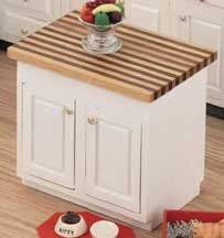 HW14411 Kitchen Cabinets assembled unfinished Center Island  by Houseworks