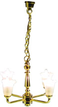 HW2811 4 Tulip Chandeler by Houseworks