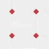 HW7322 Red/White Tile Floor 11 inch x 17 inch by Houseworks