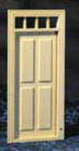 HWH6001 1/2 inch scale 4-panel Exterior Door by Houseworks  