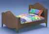 CLA10297 Walnut Double Bed by Classics