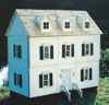 HWH1003 1/2 inch scale Colonial Dollhouse Kit-SHELL ONLY by Houseworks 