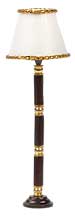 HWH2719 Brown & Brass Floor Lamp by Houseworks 