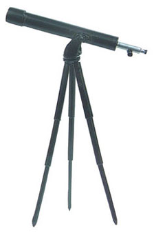 ISL2540 Black Telescope with Tripod by Island Crafts