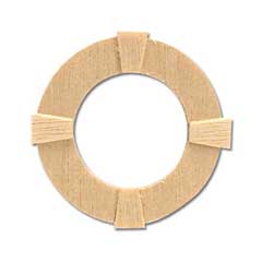 HWH5052 1/2 inch scale Round Window w/interior trim by Houseworks 