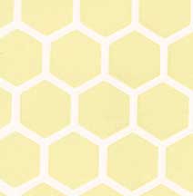 HW7326 Yellow Large Hexagon floor 11 inch x 17 inch by Houseworks 