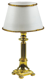 HW2572 Brass Column Table Lamp by Houseworks 