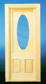 VICTORIAN OVAL GLASS DOOR