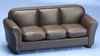 CLA10866 Brown Leather Sofa by Classics