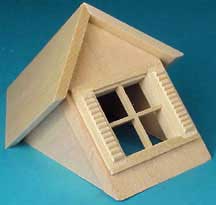 HWH002 1/2 inch Dormer Unit w/window by Houseworks