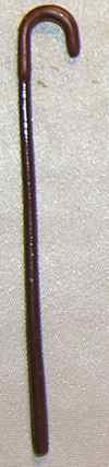 ISL2775 Large Curved Leather Cane by Island Crafts