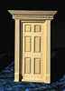 HWH6014 1/2 inch scale Yorktown Prehung Door by Houseworks 