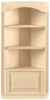 CLA75029 Corner Cabinet w/ 3 Shelves - Unfinished by Classics
