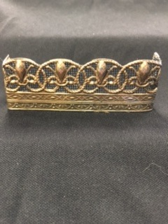 FS18 - 3 1/8" ANTIQUE GOLD "ROPE FLEUR"
