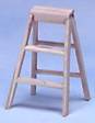 CLA08669 2 inch Step Ladder-Unfinshed by Classics