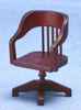 CLA10801 Mahogany Swivel Desk Chair by Classics