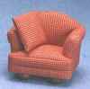 CLA10822 Red Check Fabric Chair by Classics