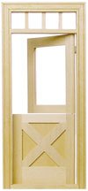 HW6009 Crossbuck Dutch Door