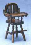 CLA10385 Walnut High Chair by Classics