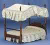 CLA06261 Walnut Double Canopy Bed by Classics