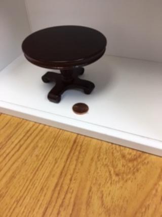 3602MH Bespaq Round Victorian Dining Table Carved pedestal