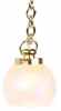 HW2742 Hanging Globe Lamp-Pearl SH by Houseworks
