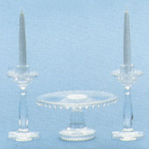 CB2206 - M-70C Cake Plt/Candlestks Minikit, Cryst